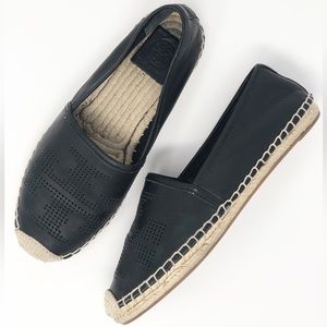 Tory Burch Leather Espadrilles - Size 8